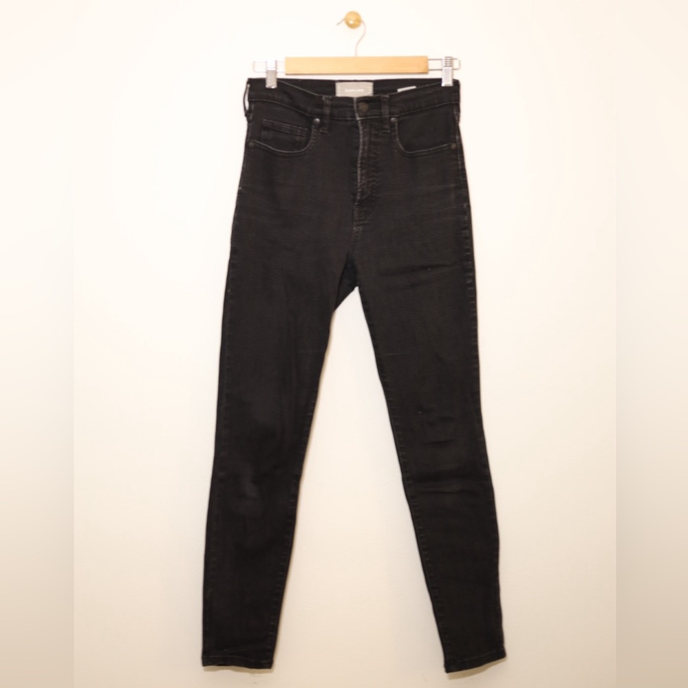 Everlane Authentic Stretch High-Rise Skinny Jeans in Black – Size 28
